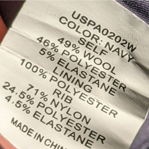 NWT Universal Standard Minton Wool Suiting Jogger Pants Navy Blue Women's 12 - Picture 11 of 12